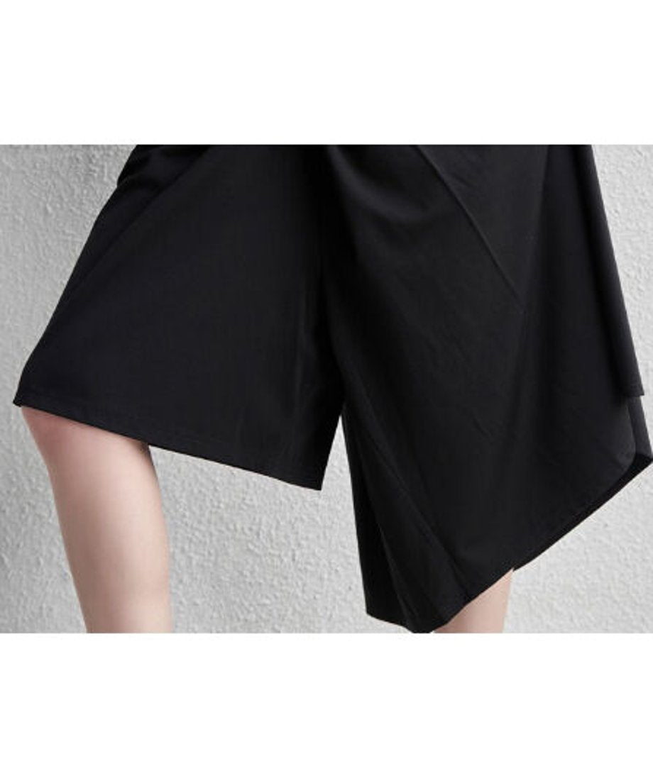 Asymmetric Half Pants