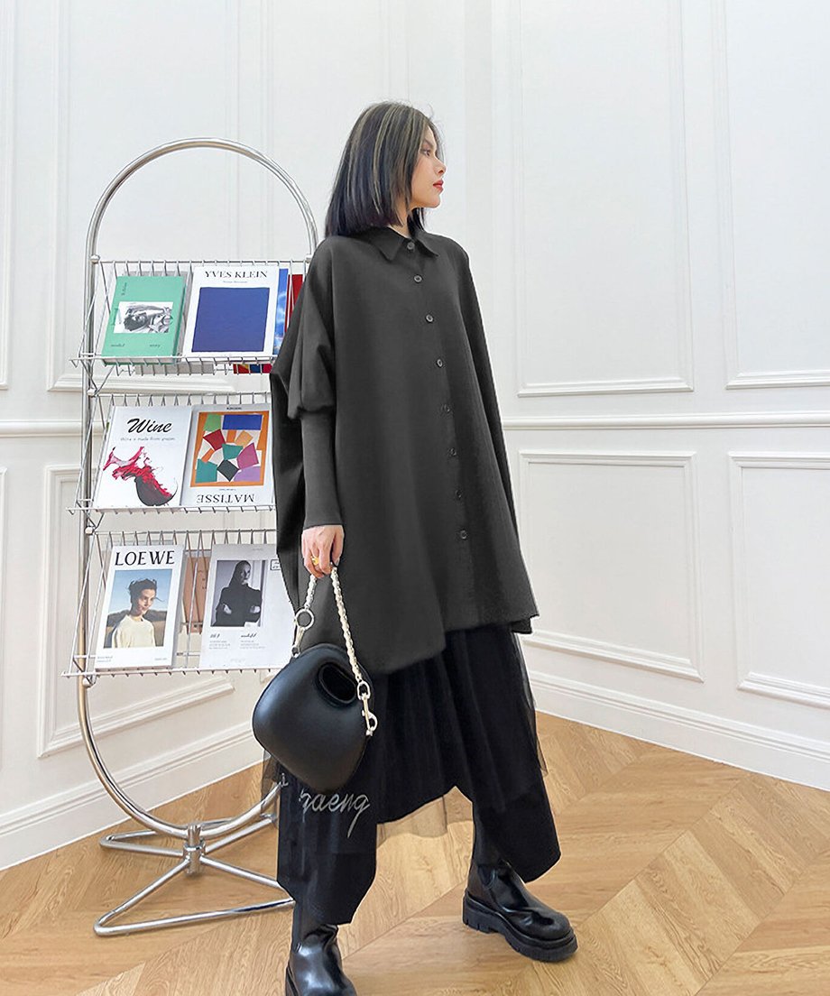 Oversized Cape Shirt
