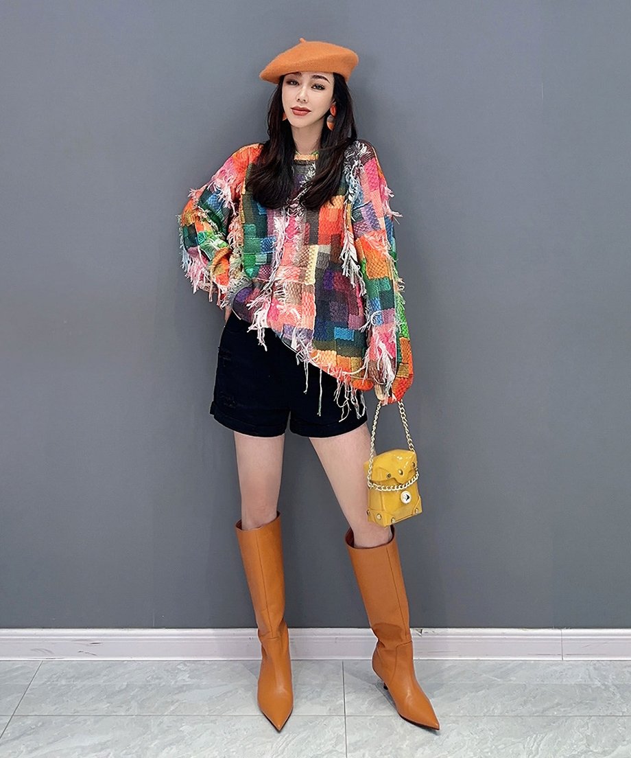 Colorful Jacquard Sweater