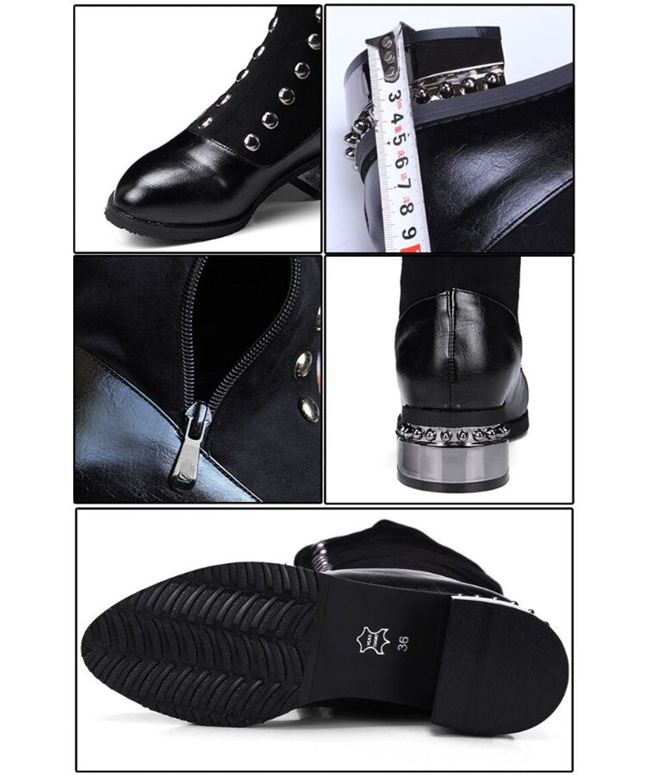 Studded Long Boots