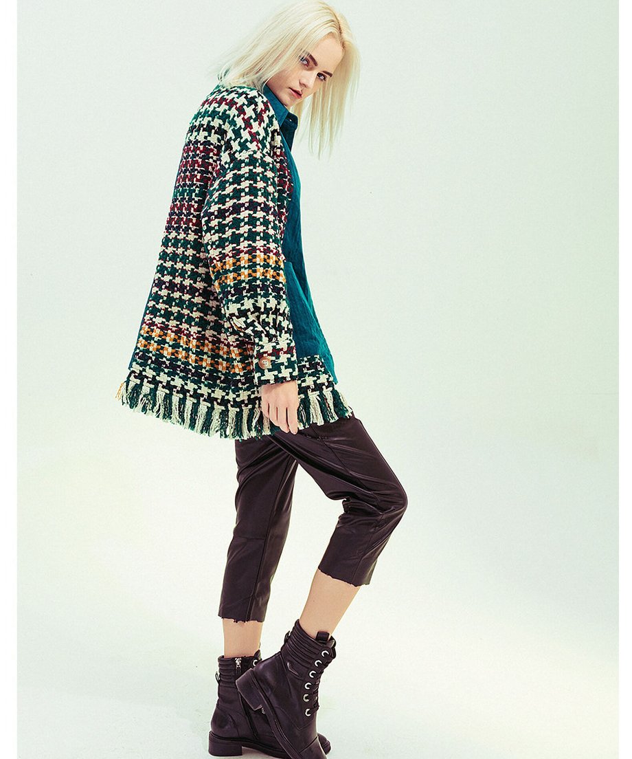 Patchwork Fringe Jacket