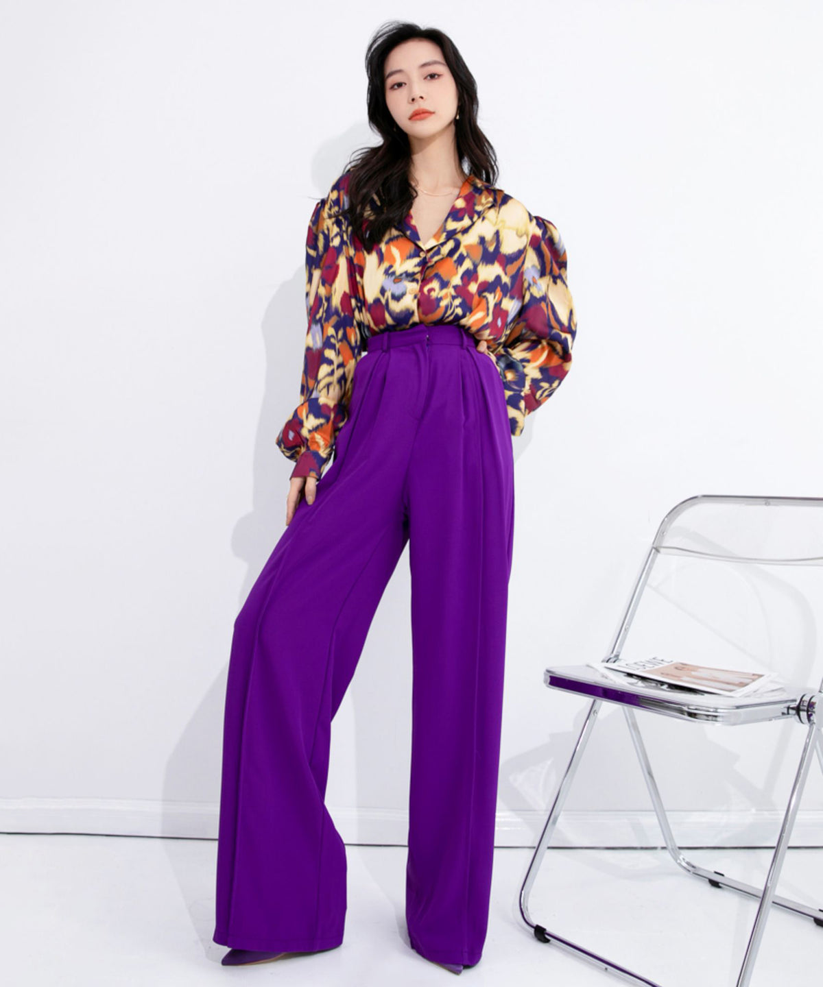 Tuck Wide Pants