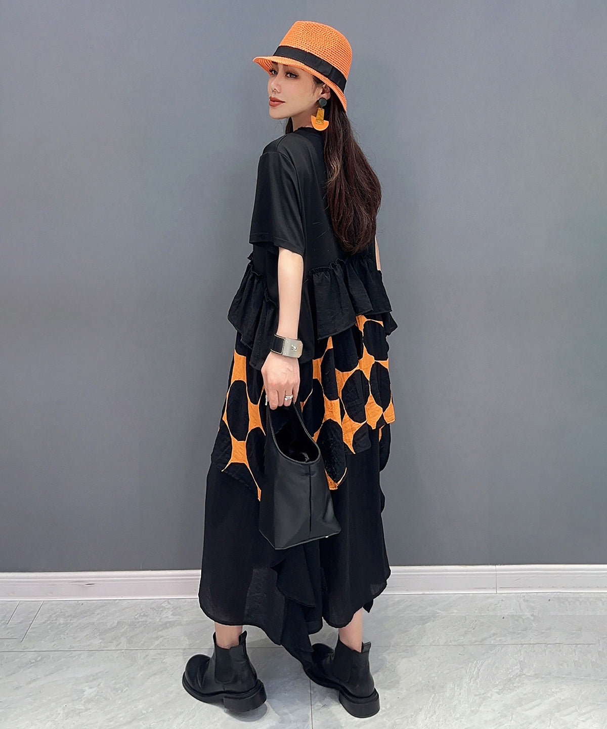 Dot Tiered Dress