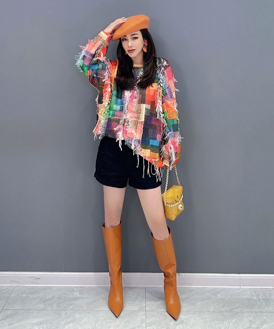 Colorful Jacquard Sweater
