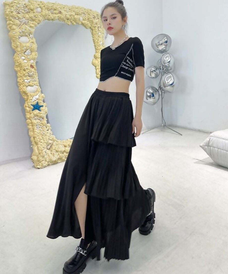 Half Tiered Skirt