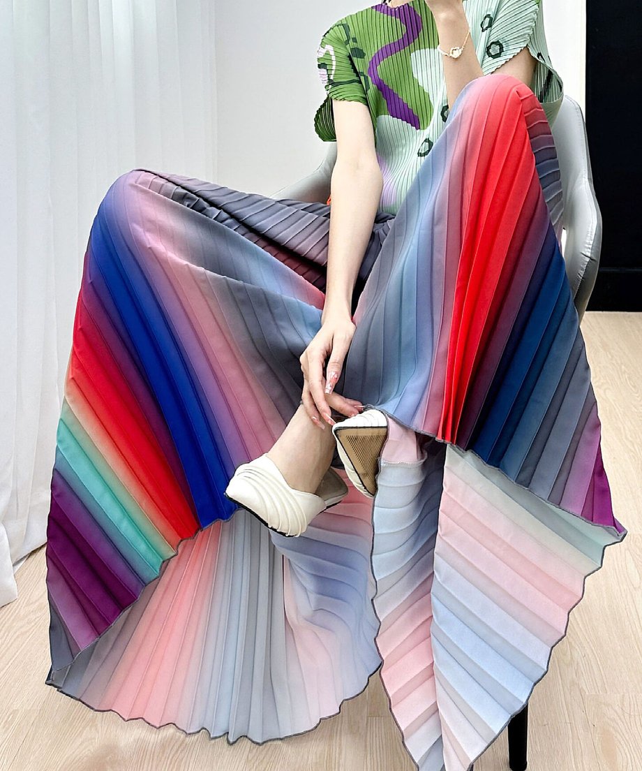 Gradation Pleat Pants