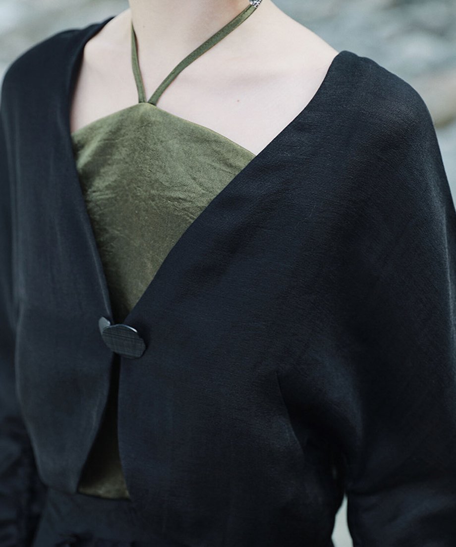 Sheer Volume Sleeve Cardigan