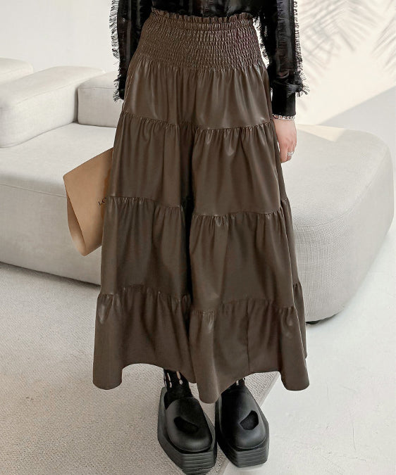 Gathering Flare Skirt