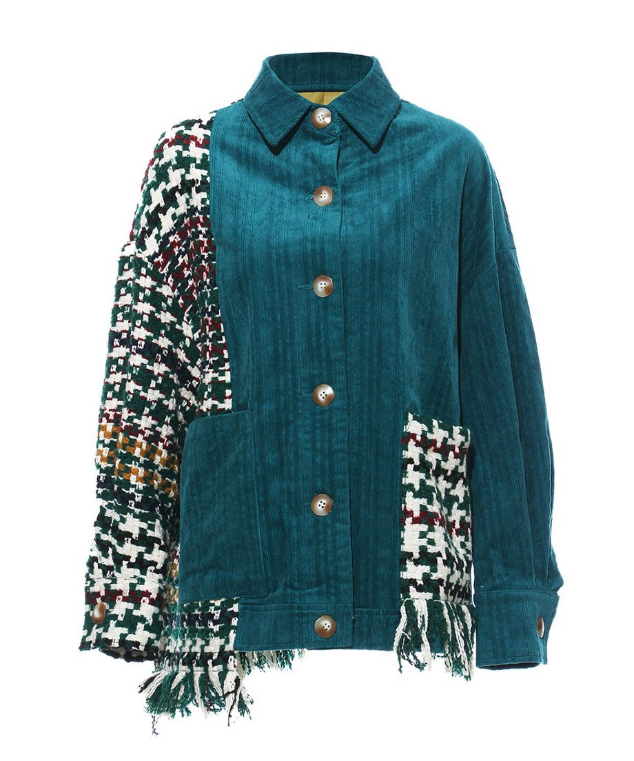 Patchwork Fringe Jacket