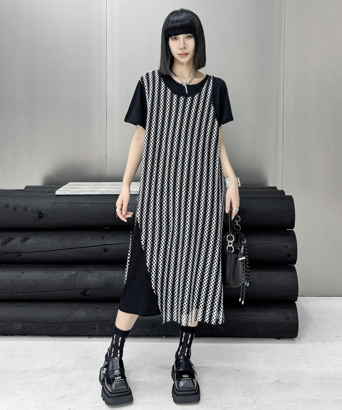 Mesh Layered Dress