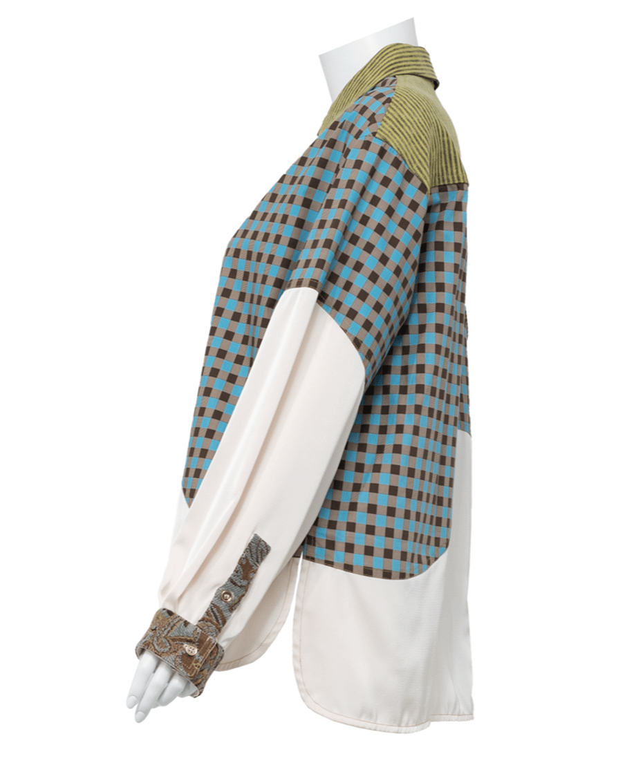 Patchwork Pattern Mix Shirt