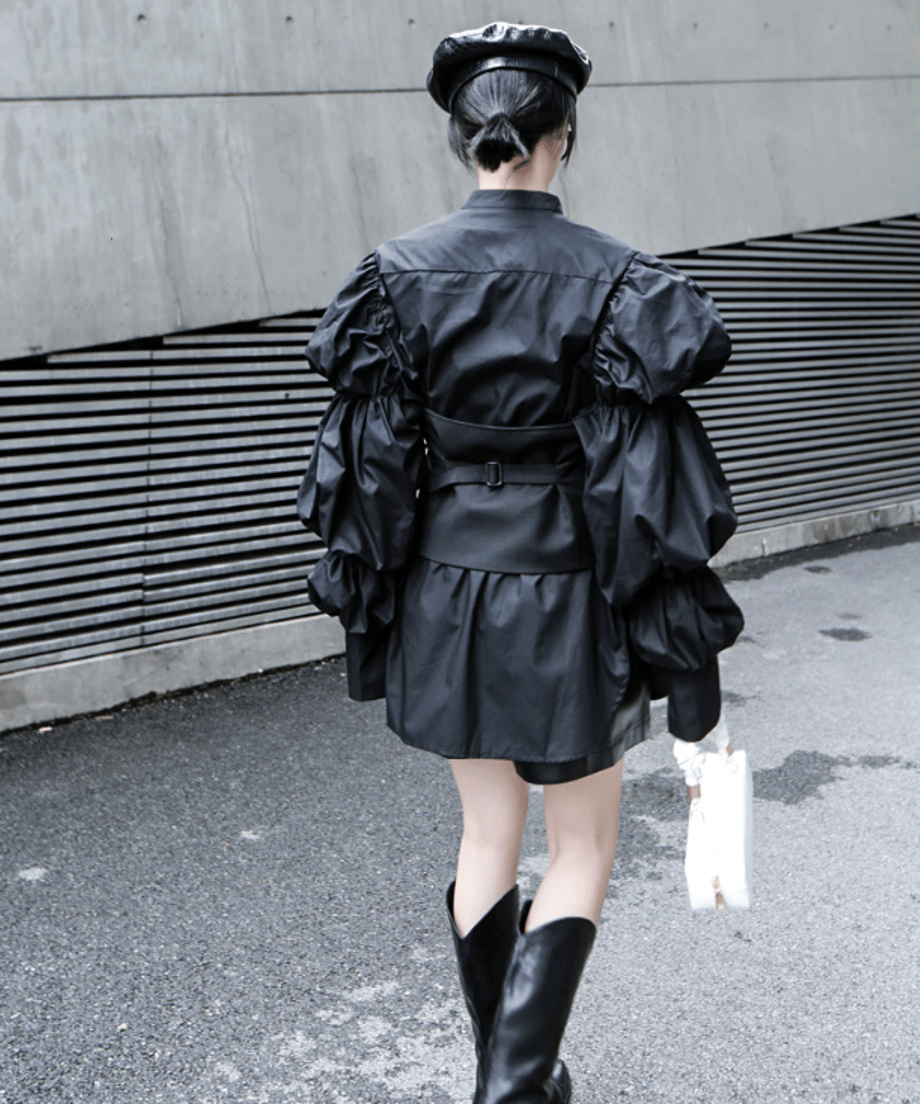 Volume Sleeve Oversized Shirt