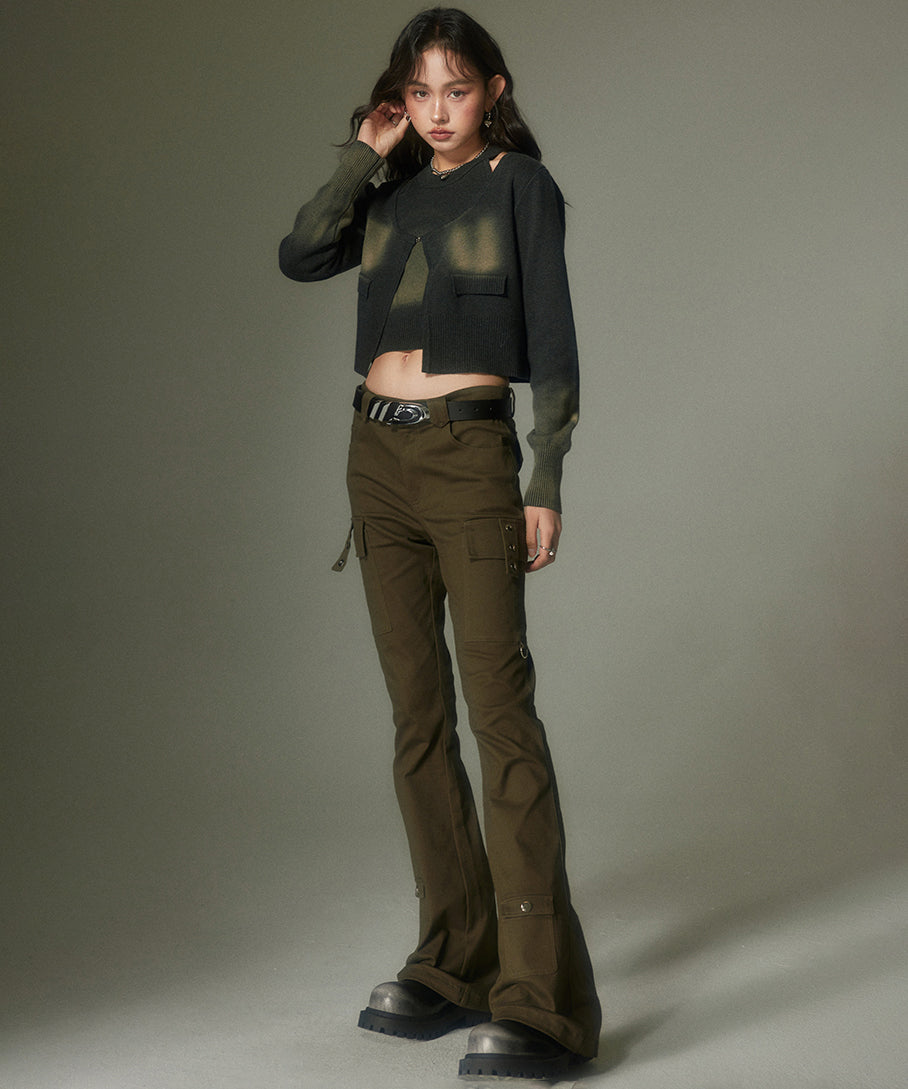 Straight Micro Flare Pants
