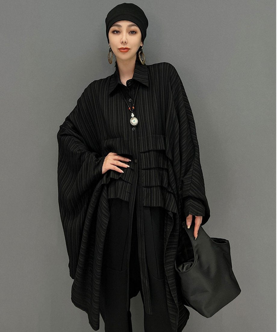Pleated Layered Volume Shirt
