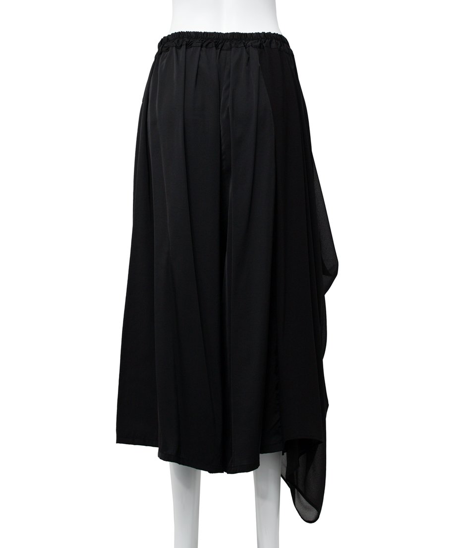 Draped Asymmetric Wide Pants