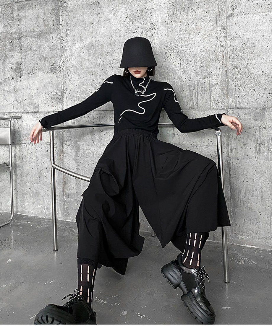 Draped Wide Pants