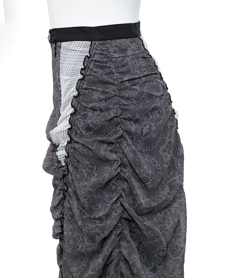 Drape Gather Lace Skirt