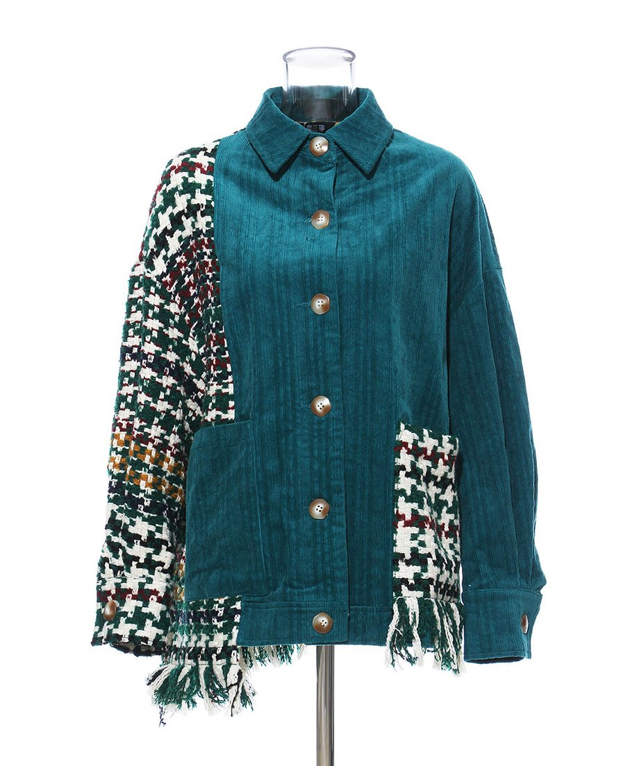 Patchwork Fringe Jacket