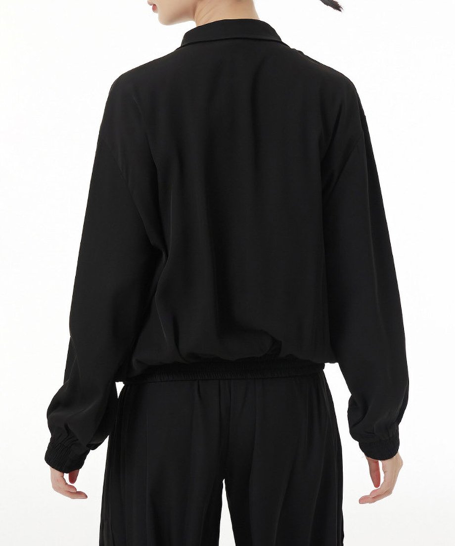 Scarf Detail Volume Jacket