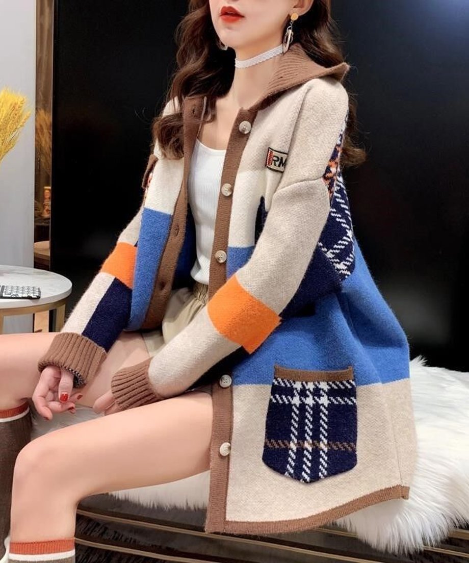 Panel Knit Cardigan