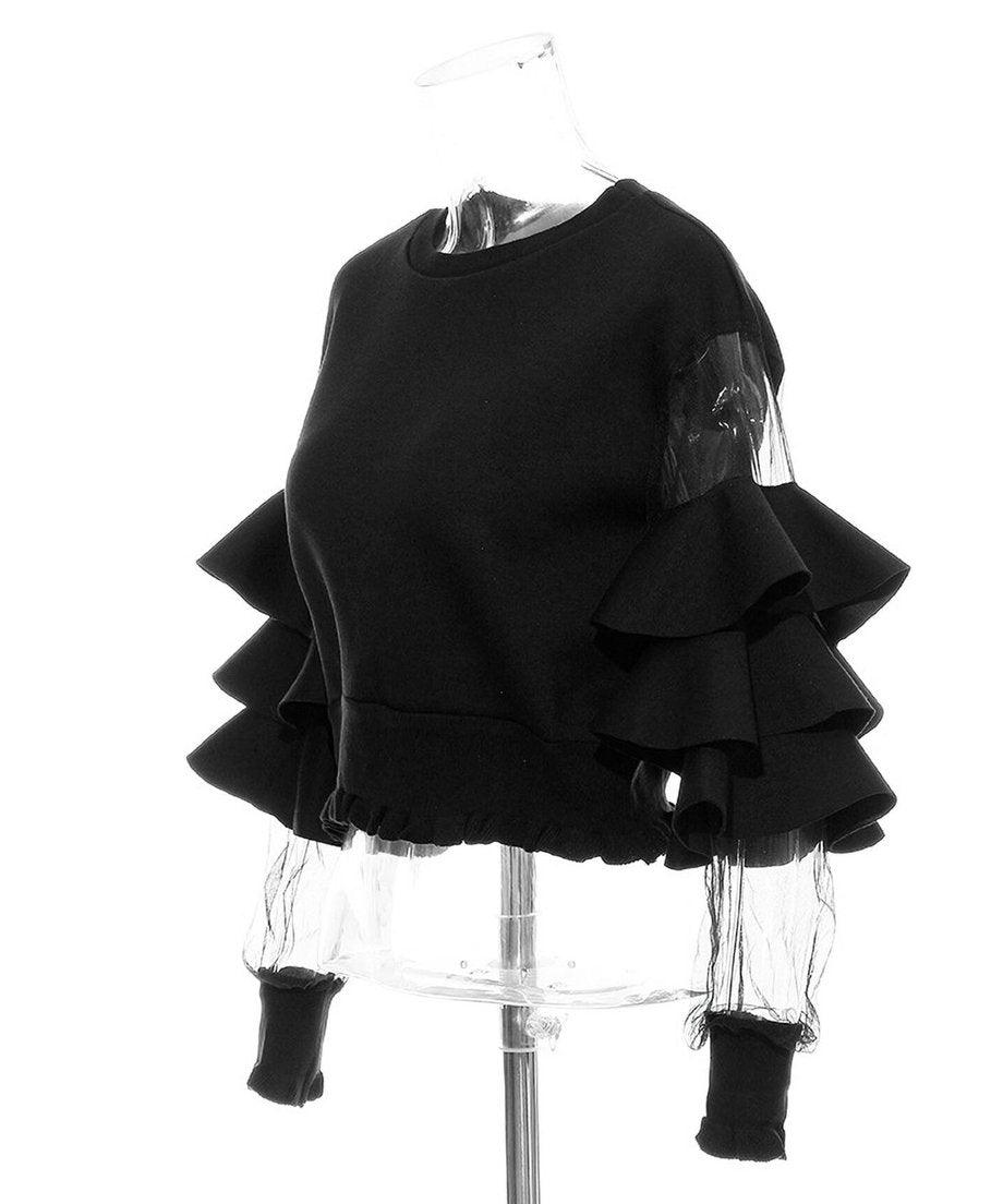 Mesh Sleeve Top