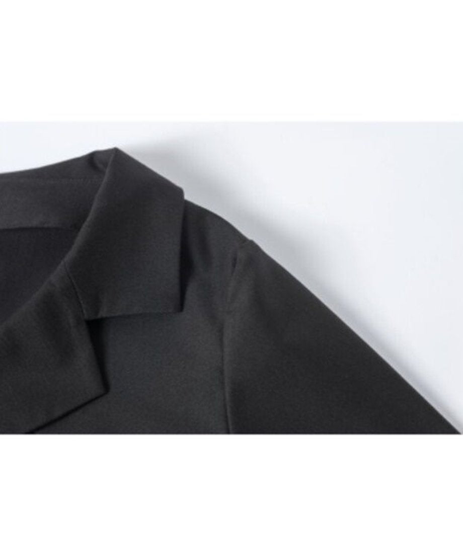 Pin Detail Contrast Wrap Dress