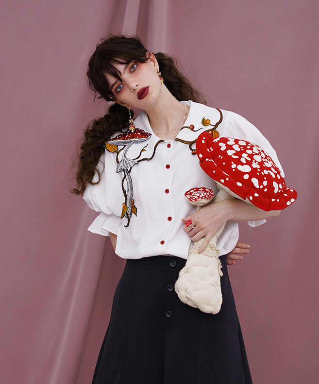 Mushroom Berry Blouse