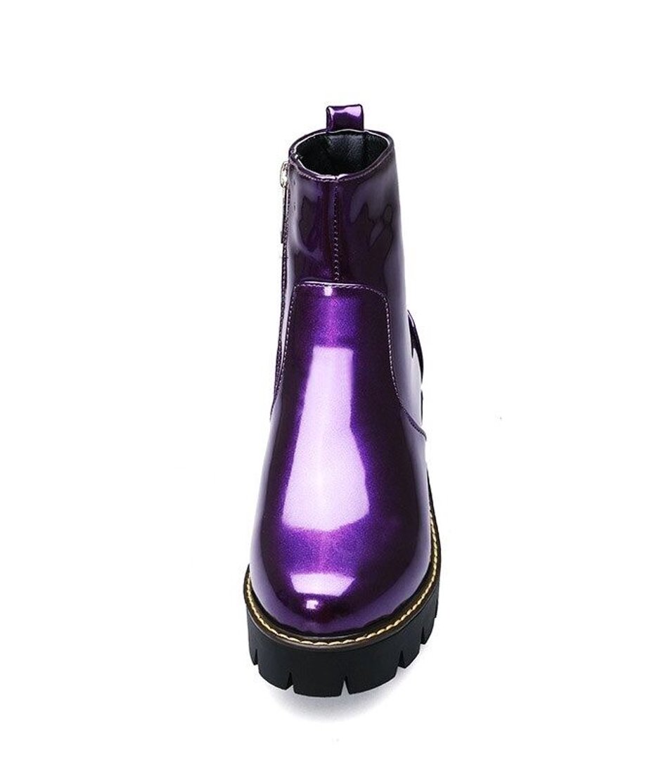 Shiny Platform Boots