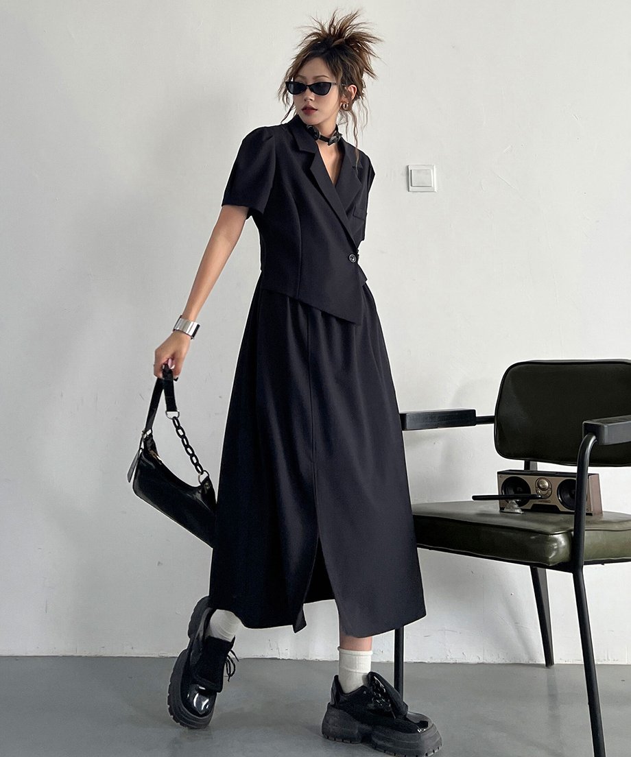 Faux Two-piece Dress