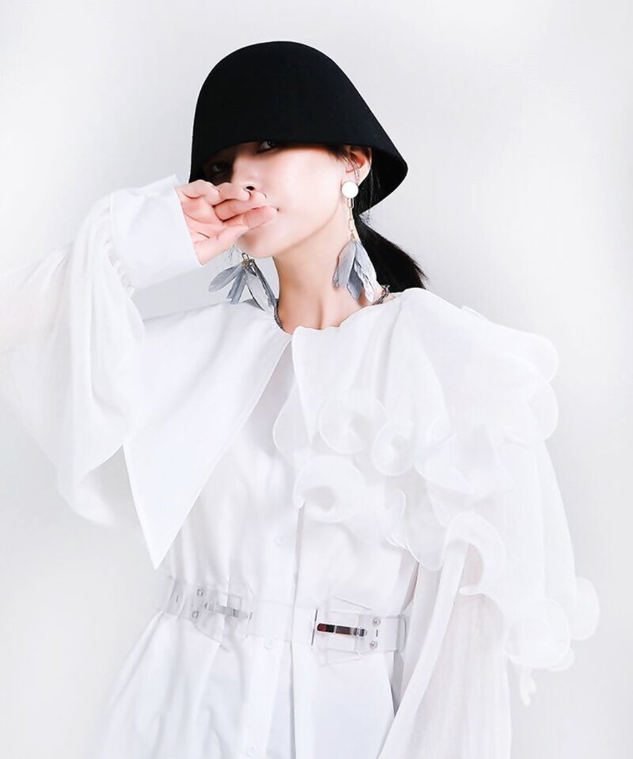 Ruffle Pleated Blouse