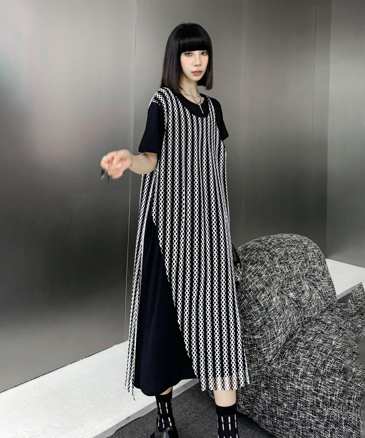 Mesh Layered Dress