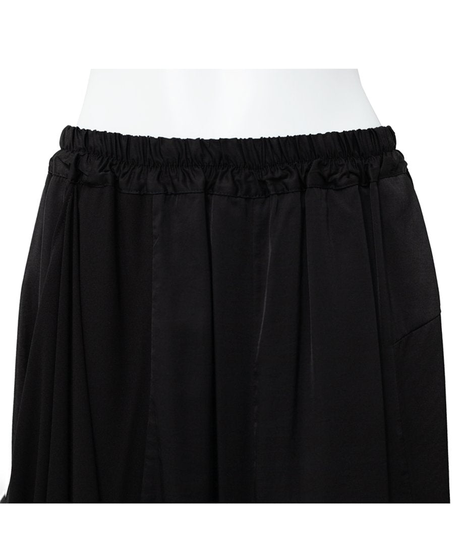 Draped Asymmetric Wide Pants