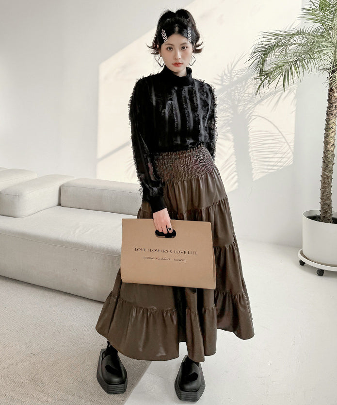 Gathering Flare Skirt
