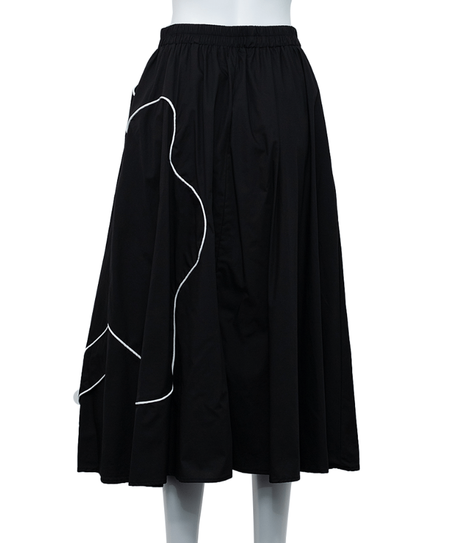 Double Line Flower Skirt