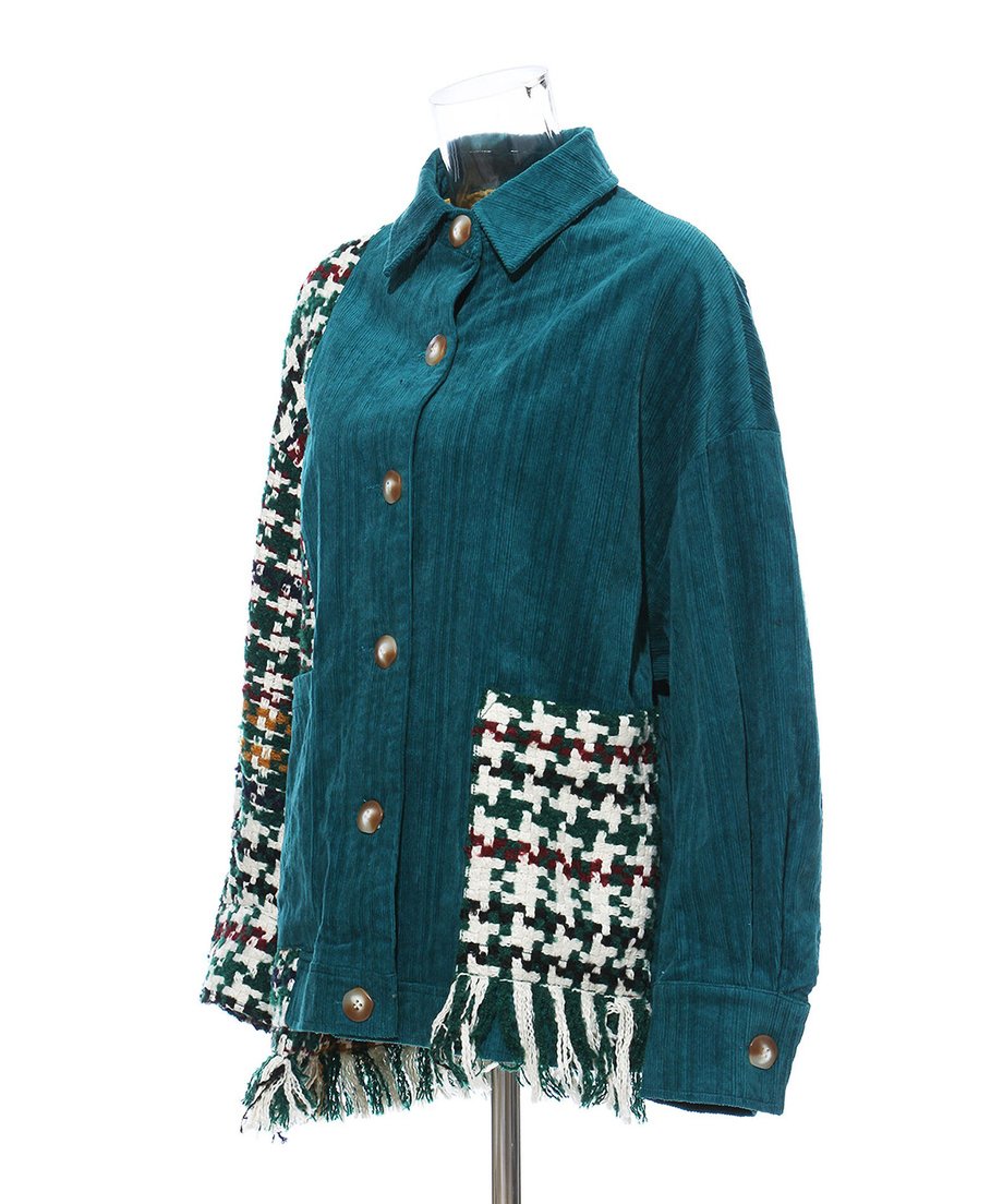 Patchwork Fringe Jacket