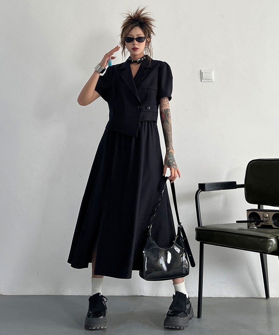 Faux Two-piece Dress