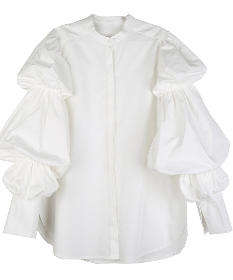 Volume Sleeve Oversized Shirt