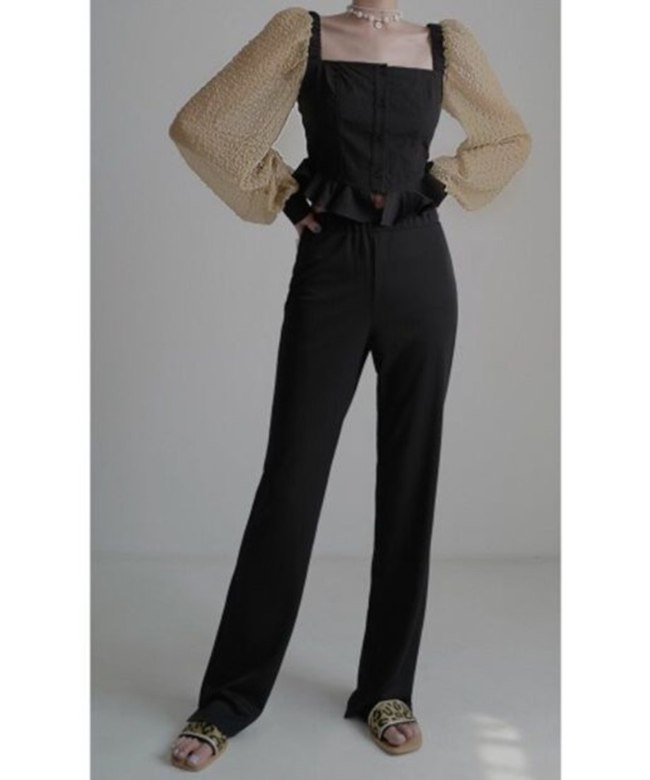 Square-neck Patchwork Top