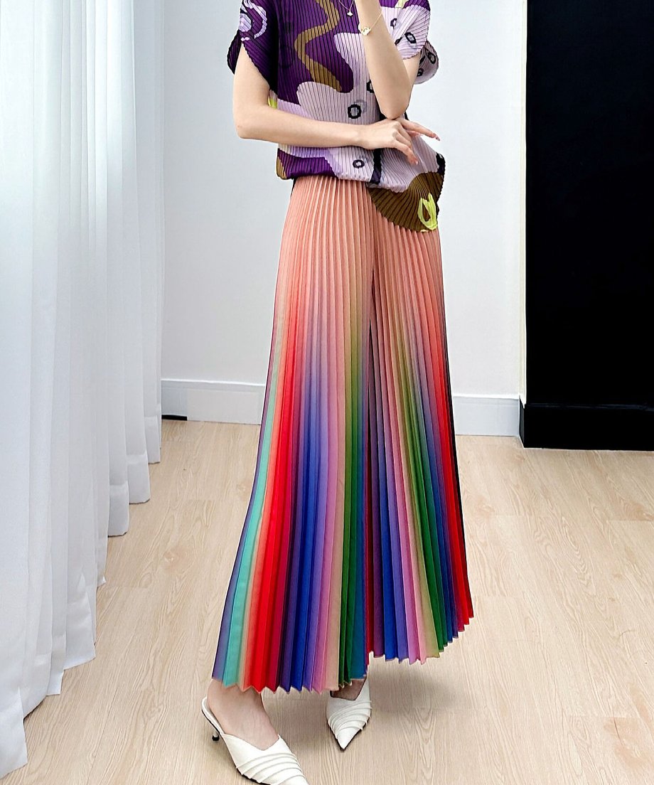 Gradation Pleat Pants