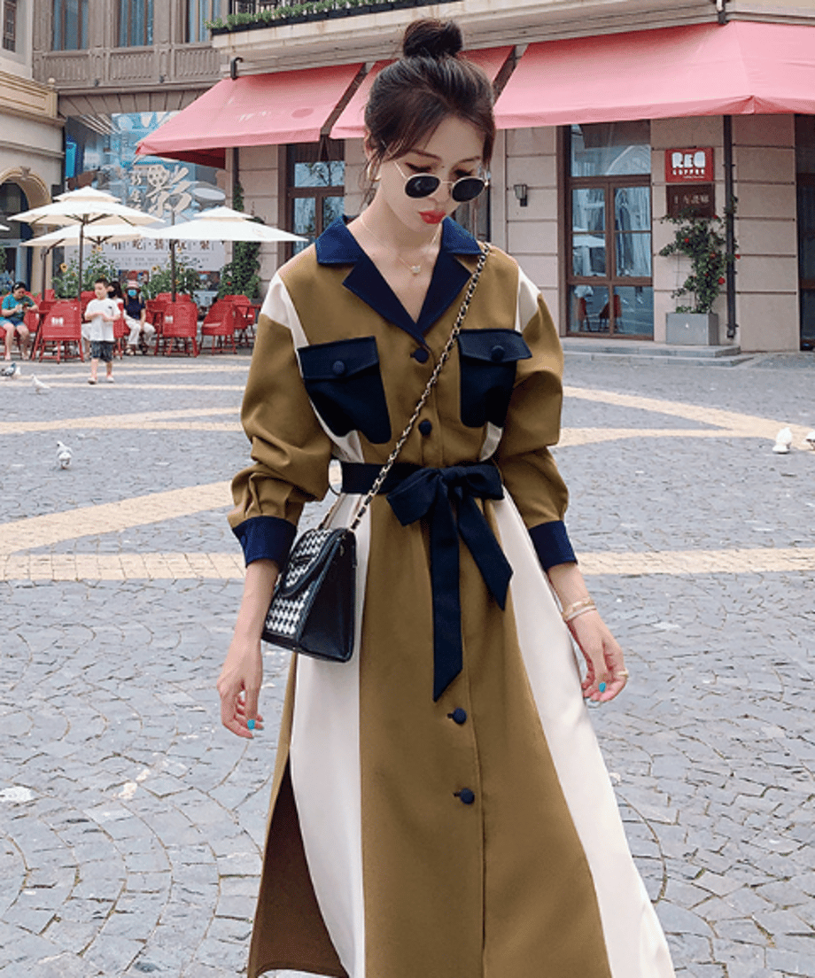 Color Blocking Dress