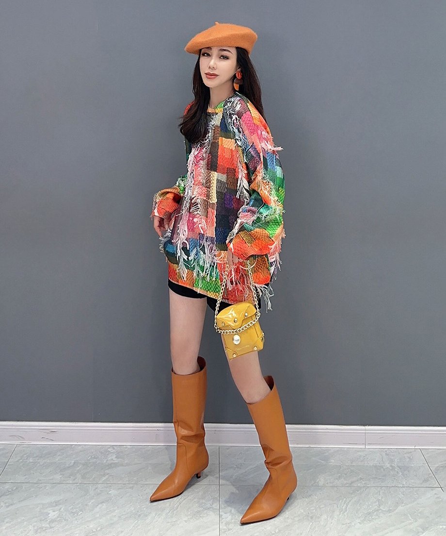 Colorful Jacquard Sweater