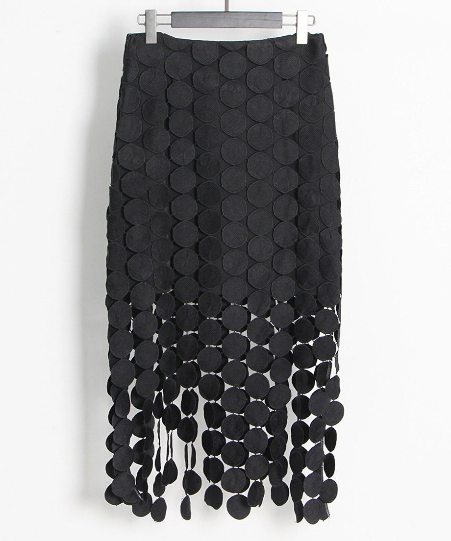Dot Tassel Skirt