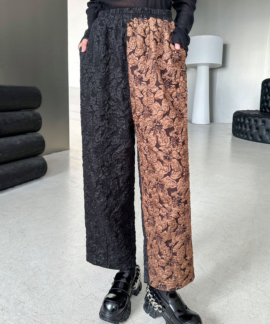 Ripple-fabric Vest&Pants Co-ord