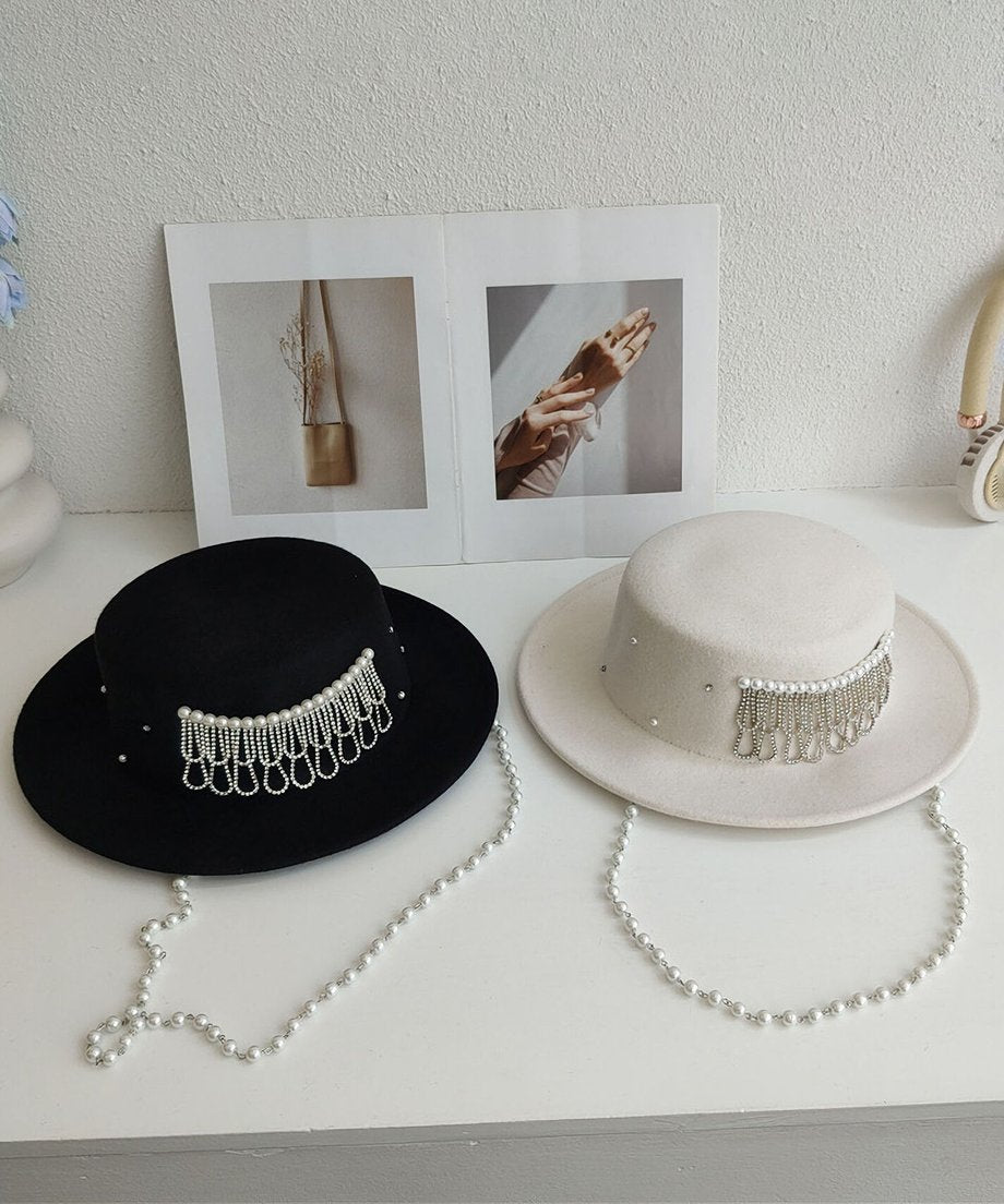 Beaded Veil Hat