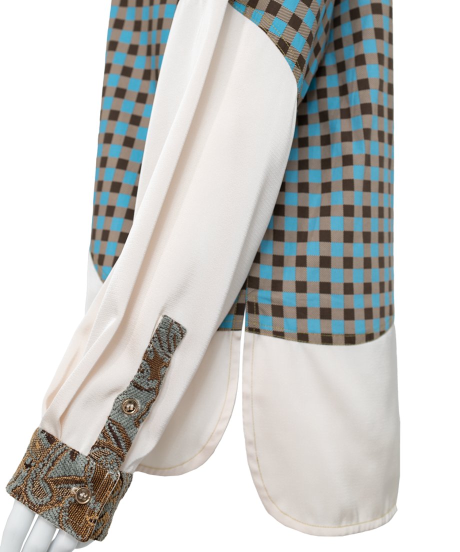 Patchwork Pattern Mix Shirt