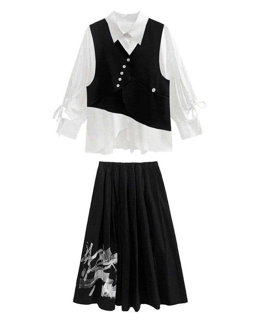Angle Button Vest