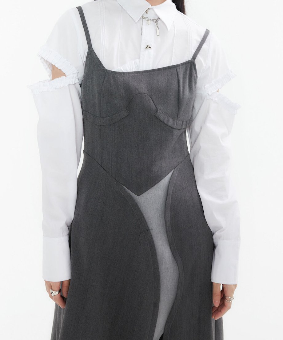 Layered Slit Dress