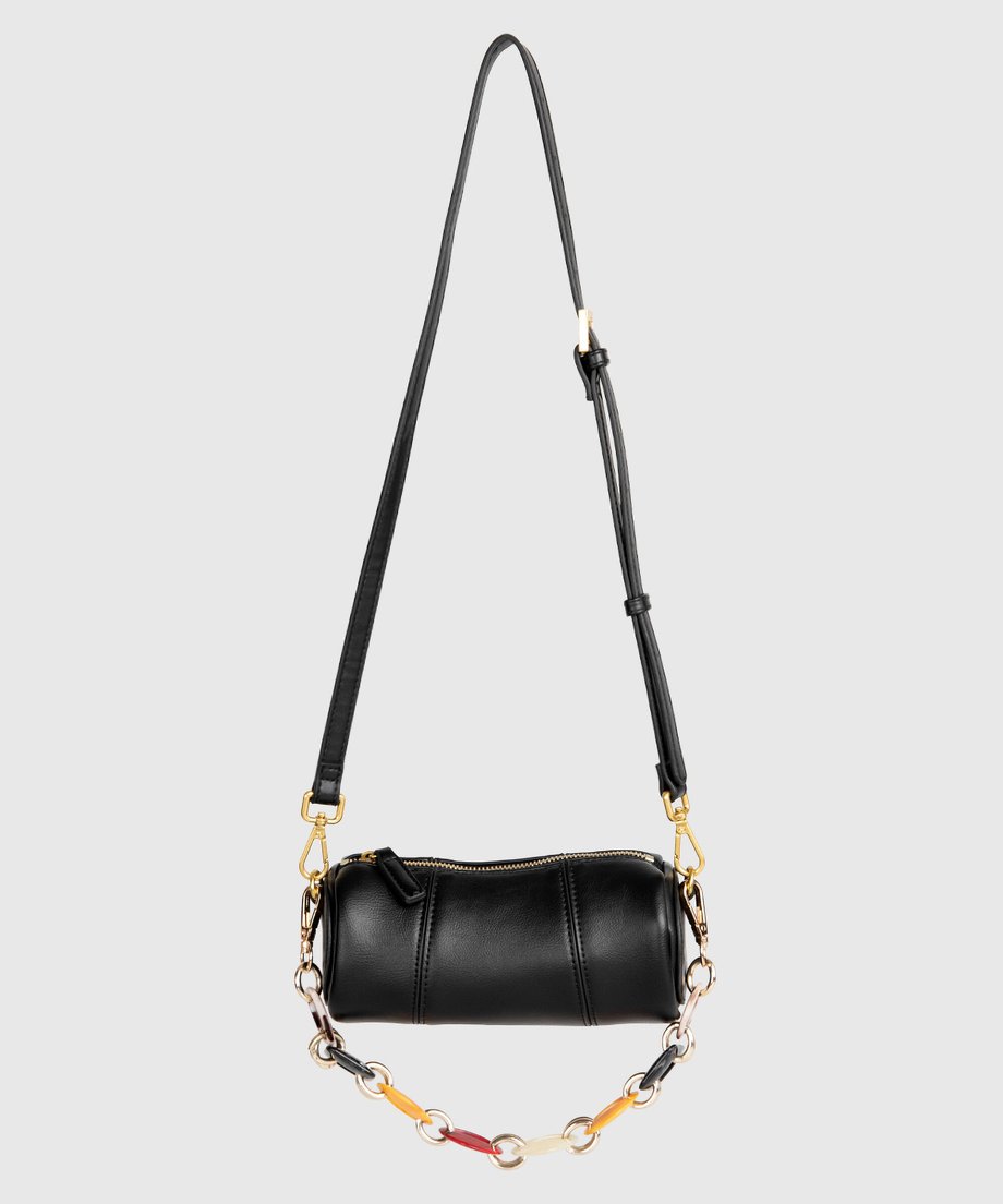 Color Chain Barrel Bag