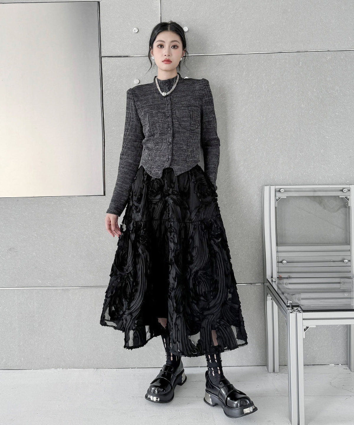 Three-dimensional Pattern Skirt