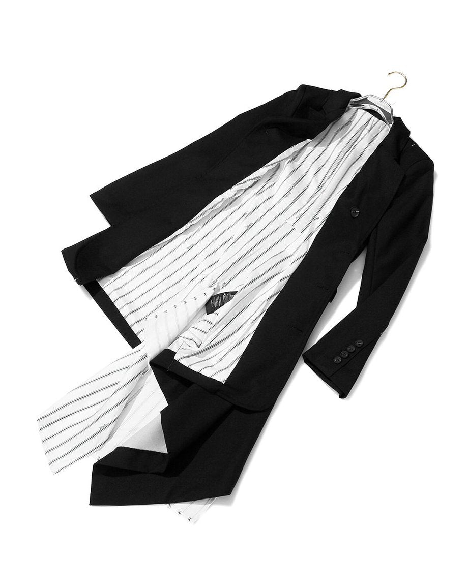Pleated Panel Tailored Jacket